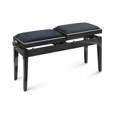 STAGG PB245 BKP VBK Διπλό Κάθισμα Πιάνου Μαύρο Γυαλιστερό