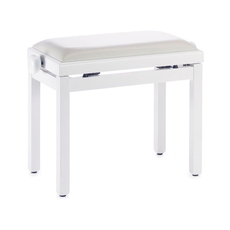 STAGG PB39 WHM SWH Κάθισμα Πιάνου Λευκό Ματ, επένδυση βινύλιο