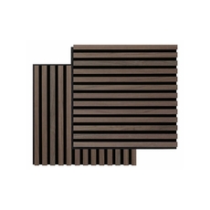 Audiodesigner 3D Square Walnut Ξύλινο Διακοσμητικό Ηχοαπορροφητικό Πάνελ Τοίχου 52 x 52 x 2,2cm / 0,54 τ.μ. (2 Τεμάχια)