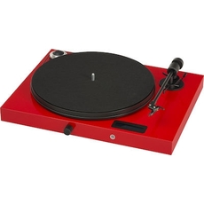 Pro-Ject Juke box E ΒΤ Red  / Ortofon Om 5e - Belt Drive - Με προενισχυτή 