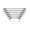 Citronic PATCH050BK Σετ με Καλώδια Ήχου 6.3mm Mono Jack Plug - 6.3mm Mono Jack Plug Μαύρα (6 Τεμάχια)