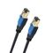 Oehlbach Giga Καλώδιο Streaming και Δικτύου Cat 8.1 1m Black (Τεμάχιο)