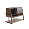 FITUEYES Eiffel RS10 Pro Walnut Retro Βάση Πικάπ & Αποθήκευσης Δίσκων Βινυλίου