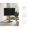 FITUEYES Zen FT65 Black Επιδαπέδια Βάση Τηλεόρασης 32"-65" με Ξύλινη Βάση & Ρυθμιζόμενο Ύψος