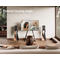 FITUEYES Eiffel FT65 Walnut Επιδαπέδια Βάση Τηλεόρασης με Ρόδες 32"-65"