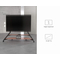 FITUEYES Eiffel V2 FT100 Walnut Επιδαπέδια Βάση Τηλεόρασης 75"-100" με Ρόδες