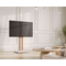 FITUEYES Zen FT65 White Επιδαπέδια Βάση Τηλεόρασης 32"-65" με Ξύλινη Βάση & Ρυθμιζόμενο Ύψος
