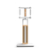 FITUEYES Zen FT65 White Επιδαπέδια Βάση Τηλεόρασης 32"-65" με Ξύλινη Βάση & Ρυθμιζόμενο Ύψος
