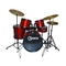 Granite Studio Beat Red Drumset Ντραμς με Πιατινία