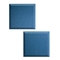Audiodesigner S-Curve Ηχοαπορροφητικά Πάνελ 68x68x5 cm / 0,92 τ.μ. Blue Santorin (Ζεύγος)