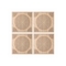 Audiodesigner Circle Pattern Brown Ηχοαπορροφητικά Ξύλινα Πάνελ 50x50x5 cm / 1 τ.μ. (4 Τεμάχια)