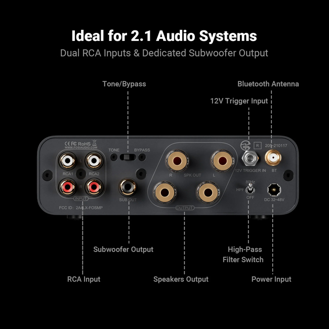 Fosi Audio BT20A MAX - Power supply 48V A5