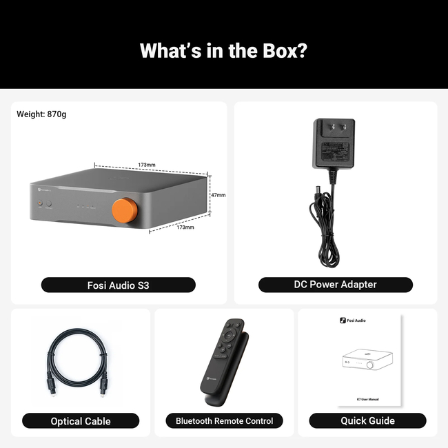 Fosi Audio S3 - Streamer DAC Balanced Preamplifier