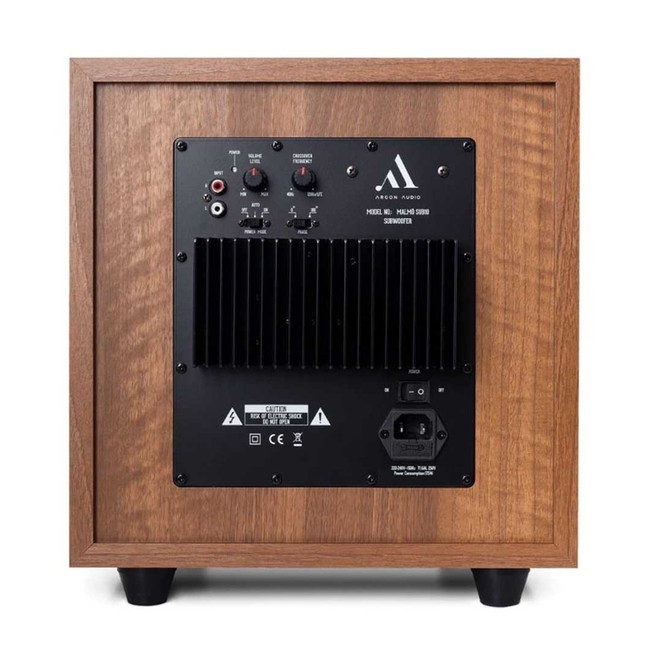 Argon Audio MALMÖ SUB 10 Ενεργό Subwoofer 10" 100W RMS Walnut (Τεμάχιο)