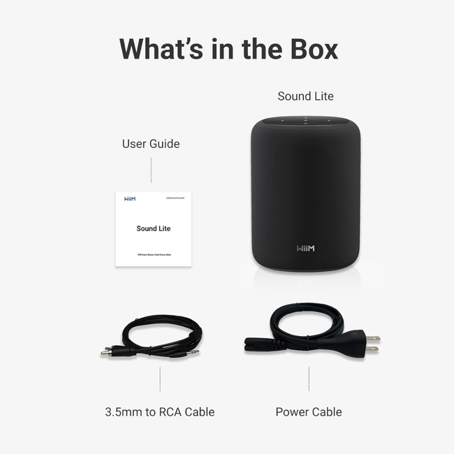 WiiM Sound Lite Smart Speaker - White
