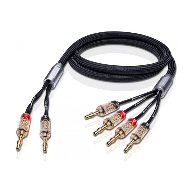 Oehlbach XXL Fusion Four B Υψηλής Ποιότητας HPOCC® Καλώδιο Ηχείων για Bi-Wiring με Banana Plugs 3.5m Black (Ζεύγος)