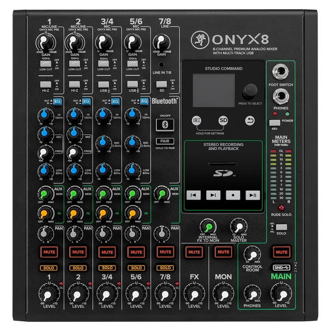 Mackie Onyx 8 - 4 mic 3 stereo USB