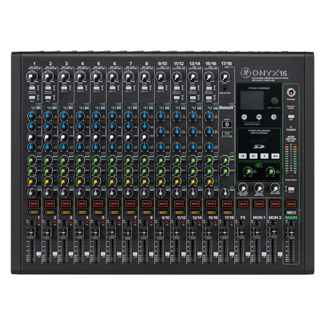 Mackie Onyx 16 - 12 mic 5 stereo USB