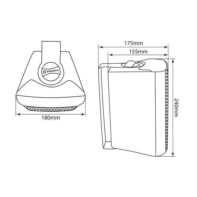 Adastra BC5A-B Ενεργά Ηχεία 5.25" 2x30W RMS Μαύρα (Ζεύγος)