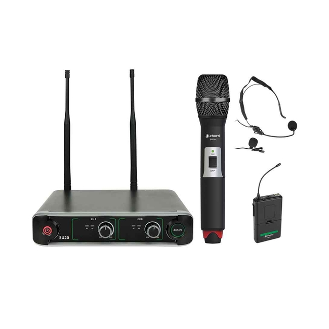 Chord SU20-C Σετ μικροφώνων SU20 Compact Dual UHF (Σετ)