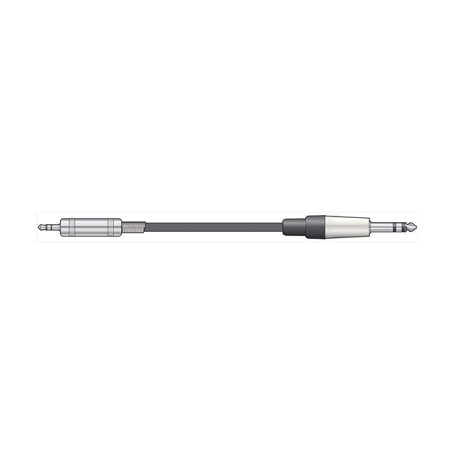 Citronic S6-3J075 Καλώδιο Ήχου 6.3mm TRS Jack Plug - 3.5mm TRS Jack Plug 0.75m