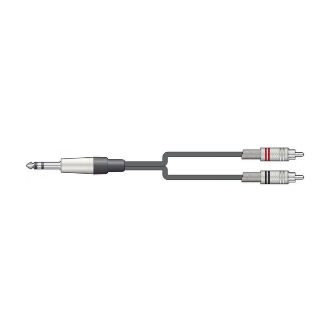 S6J-2R150 Καλώδιο Ήχου 6.3mm TRS Jack - 2 x RCA 1,5m (Τεμάχιο)