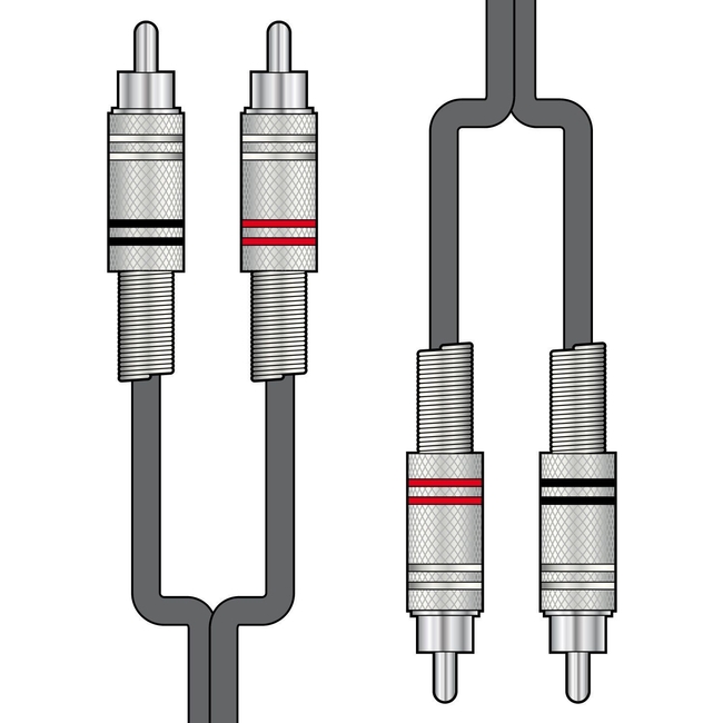 Citronic 2R-2R150 Καλώδιο Ήχου 2 x RCA  - 2 x RCA 1.5m (Τεμάχιο)