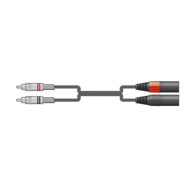 2R-2XM300 Kαλώδιο Ήχου 2 x RCA Plugs - 2 x XLR Male 3m (Τεμάχιο)