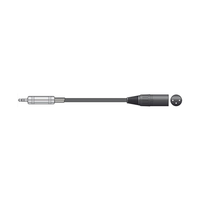 Citronic S3J-XM050 Καλώδιο Ήχου 3.5mm TRS Jack Plug - XLR Male 0.5m