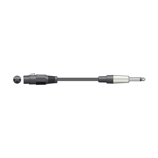 Citronic XF-M6J150BK Classic Microphone Lead XLR Female - 6,3mm Mono Jack Plug 1.5m (Τεμάχιο)