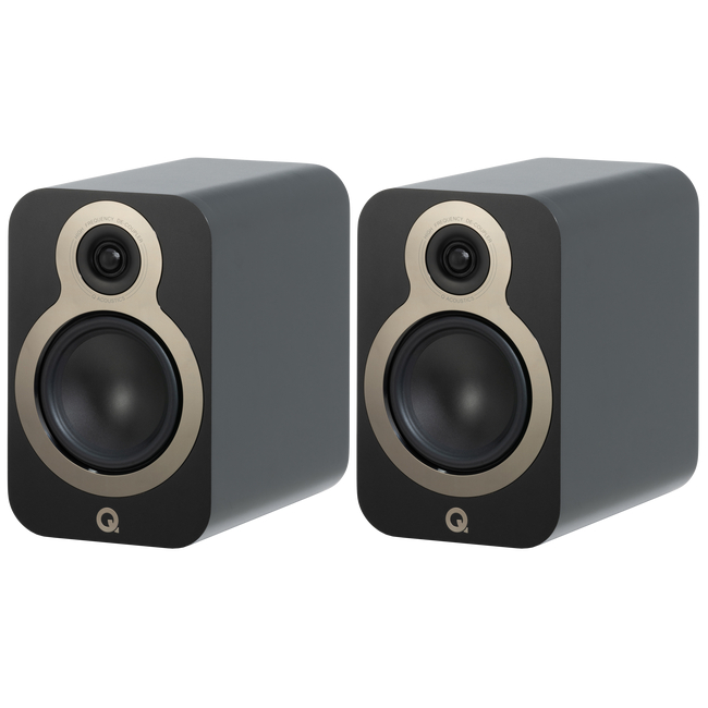 Q Acoustics 3030c - Satin Black (Ζεύγος)