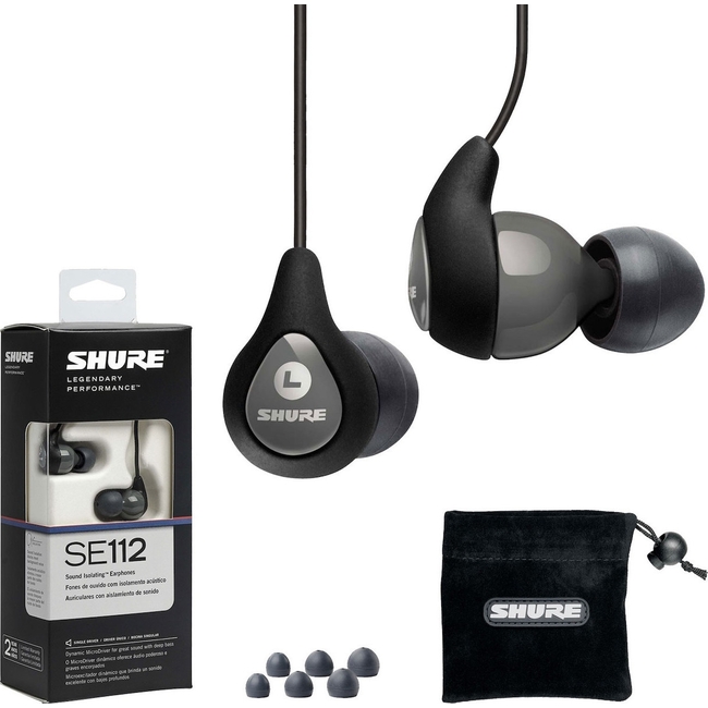 Shure SE112 GRE  Grey- Professional Sound Isolating In-ear