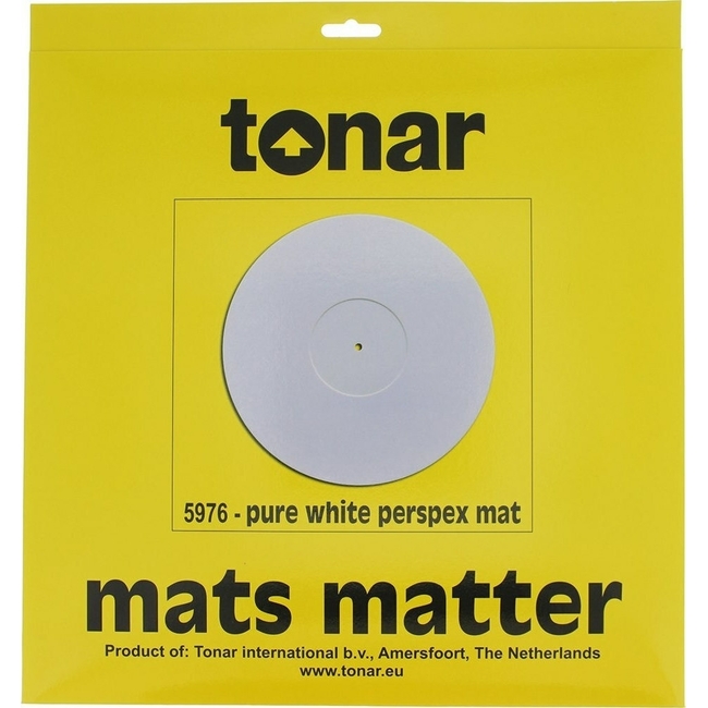 Tonar Pure White Perspex Turntable Mat 5976