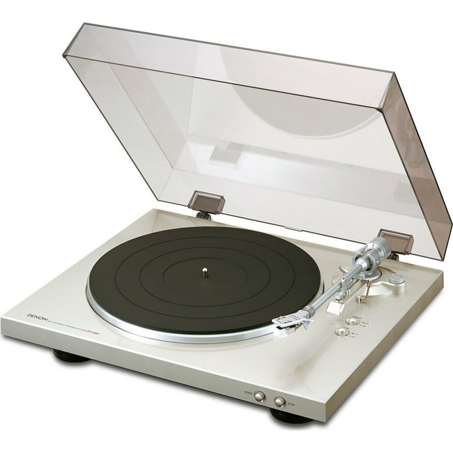 Denon DP-300F / Kεφαλή-βελόνα DSN-85 / Silver - Belt Drive - Με προενισχυτή