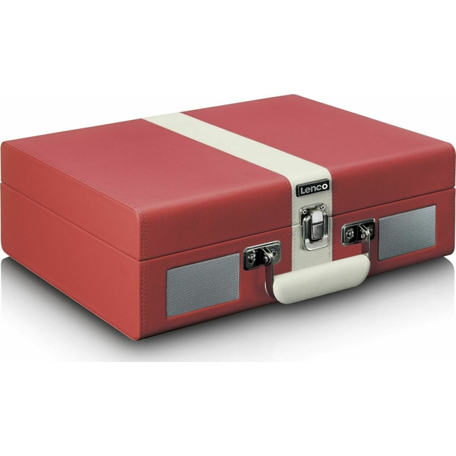 Lenco TT-110 Bluetooth Red/White - Belt Drive - Με ενισχυτή & ηχεία -