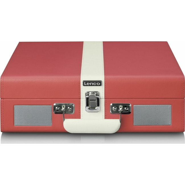Lenco TT-110 Bluetooth Red/White - Belt Drive - Με ενισχυτή & ηχεία -