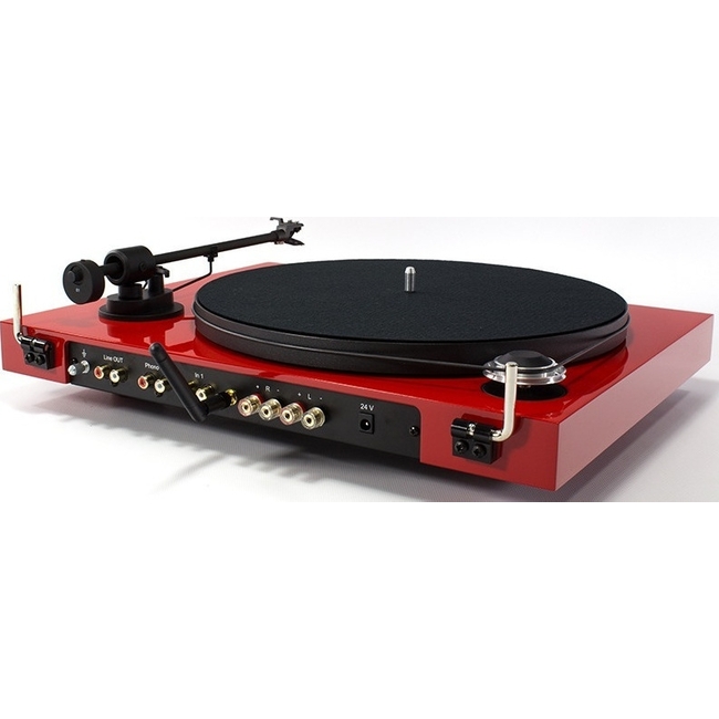 Pro-Ject Juke box E ΒΤ Red  / Ortofon Om 5e - Belt Drive - Με προενισχυτή 