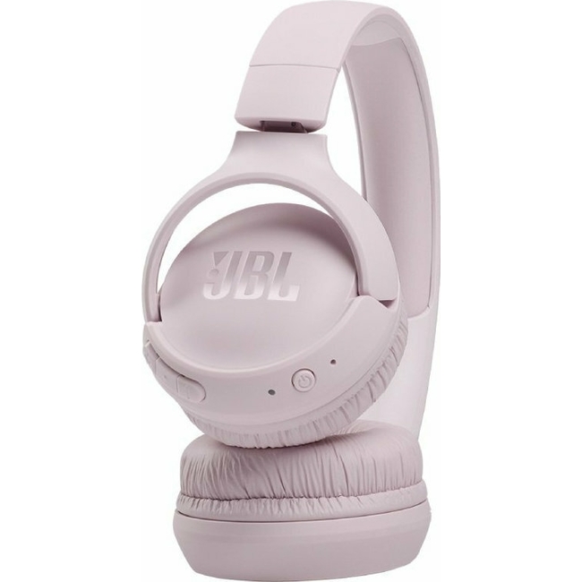 JBL Tune 510BT Pink On-Ear Bluetooth Headphones Earcup control