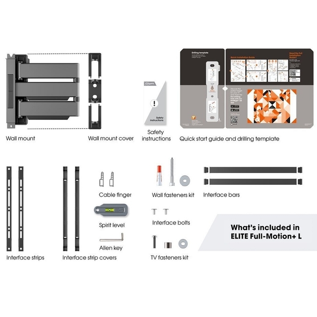 Vogel's TVM 5645 Black FULL-MOTION+ 180° (40''-77'') 8712285348006
