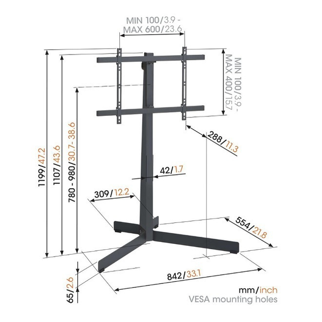 Vogel's TVS 3690 (40''- 77'')  8712285355189