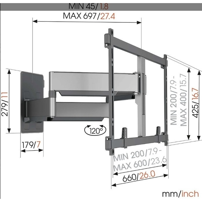 Vogel's TVM 5855 FORWARD MOTION 180° (55''-100'') 8712285354809