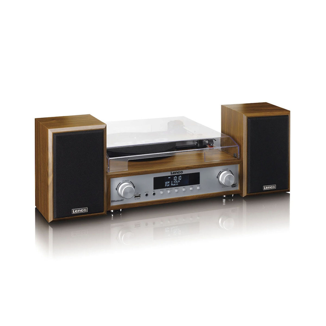 Lenco MC-160WD - HiFi Stereo system με πικάπ, DAB+/FM