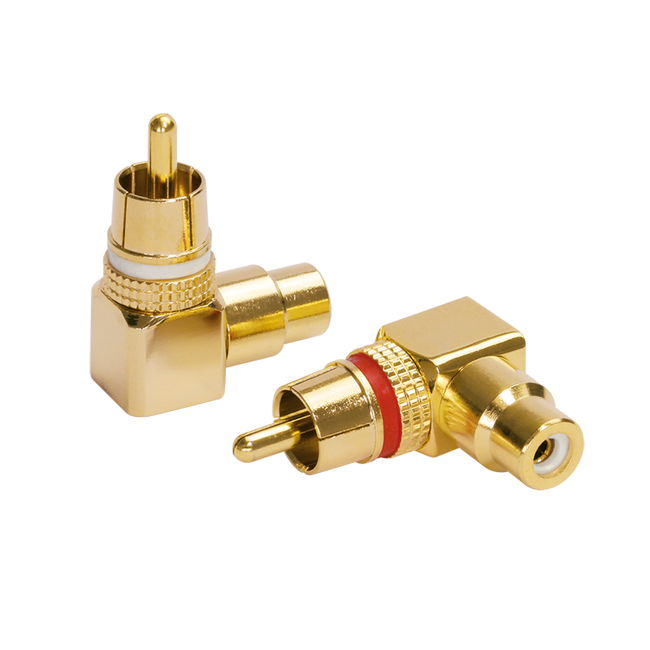Dynavox 207530 - RCA Plug (Γωνιακοί αντάπτορες RCA) 2pcs
