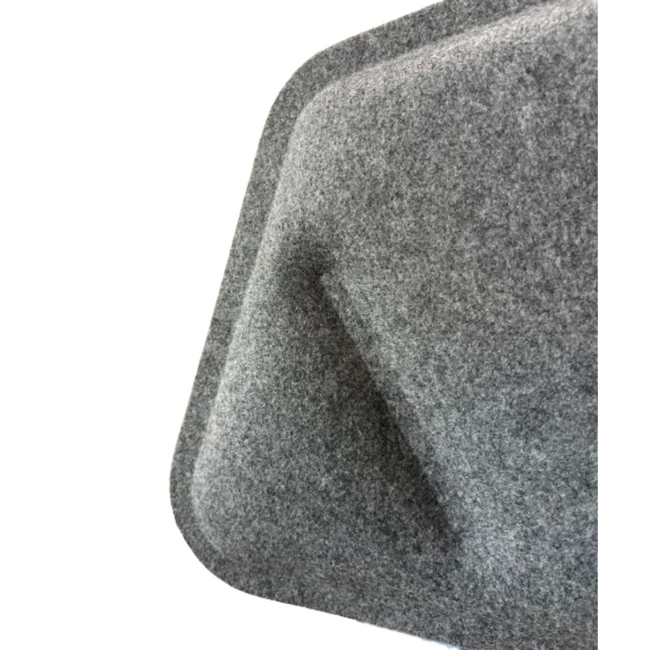 Audiodesigner Leaves Mobile Desk Ηχοαπορροφητικό Διαχωριστικό Γραφείου 45x120x3,8 cm Light/Dark Grey (Τεμάχιο)