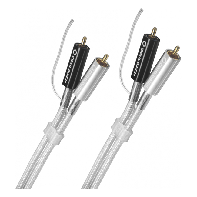 Oehlbach Silver Express Plus Phono NF Audio Διπλό Καλώδιο RCA για πικαπ με Γείωση 1.50m (Τεμάχιο)