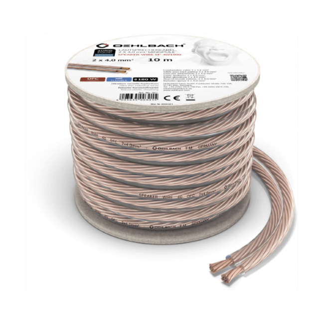 Oehlbach Speaker Wire SP-40 Καλώδιο Ηχείων 2 x 4 mm² 10m (Τεμάχιο)