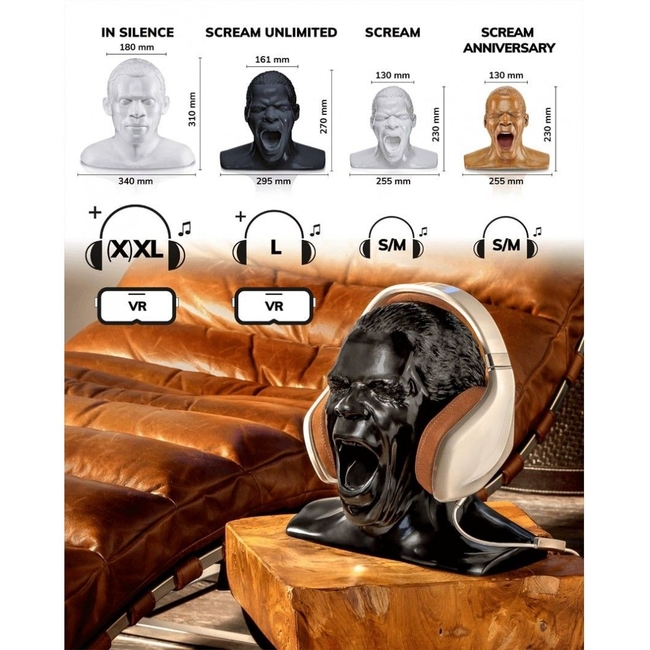 Oehlbach Scream Unlimited Χειροποίητη Βάση Ακουστικών Μαύρη  (Τεμάχιο)