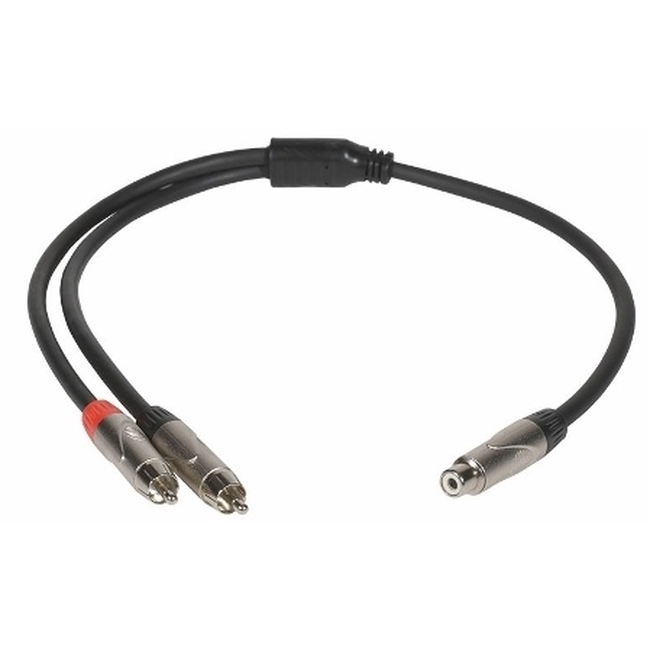 Metro Audio Systems PY-030 Καλώδιο Ήχου 1 RCA Θηλυκό Σε 2 RCA Αρσενικά - 0.5m