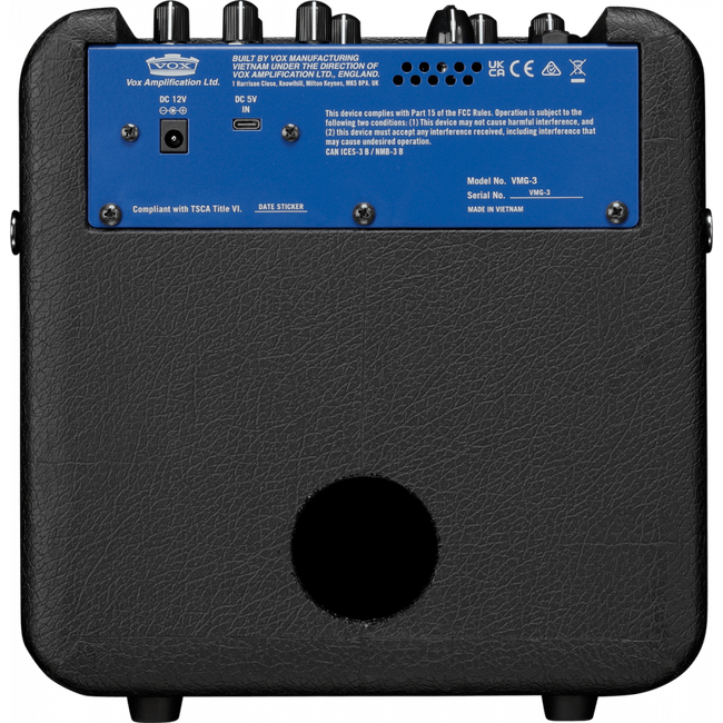 VOX VMG-10 10W ΜΠΑΤΑΡΙΑΣ/ΡΕΥΜΑΤΟΣ - IRON BLUE