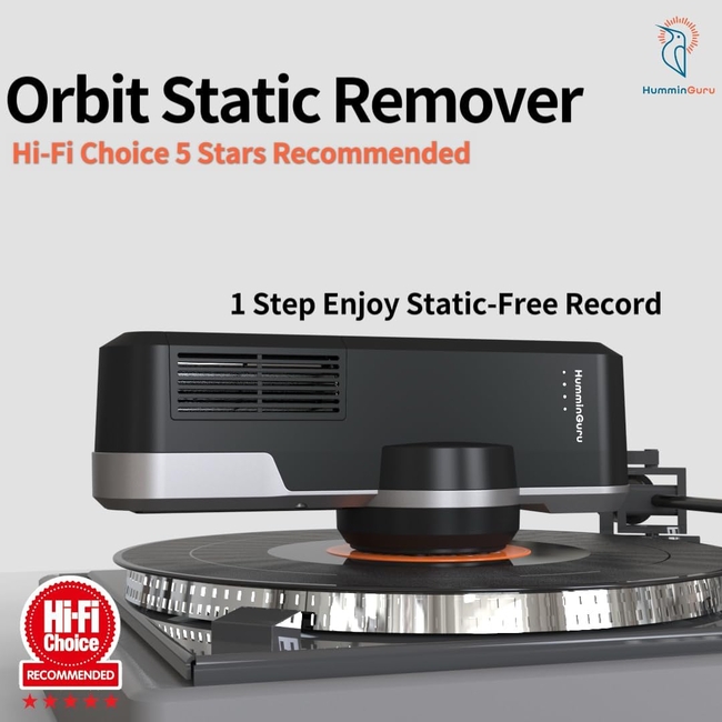 HumminGuru Orbit Vinyl Record Static Remover
